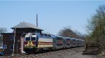 NJT 4519 leads train 5123 past the former CNJ BOYD Tower